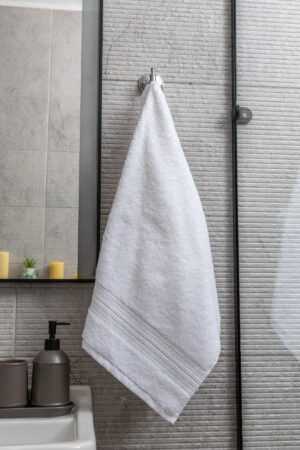 White Hand Towel (650 GSM) 100% Egyptian Cotton
