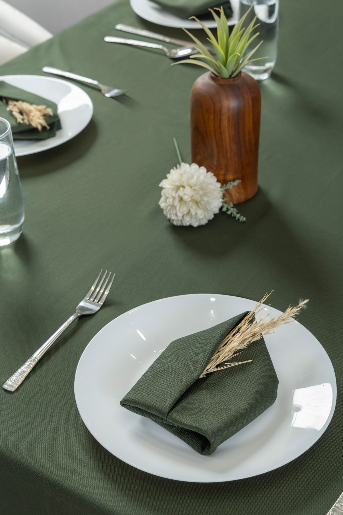 Tablecloth Set - Solid - Thyme - Image 4