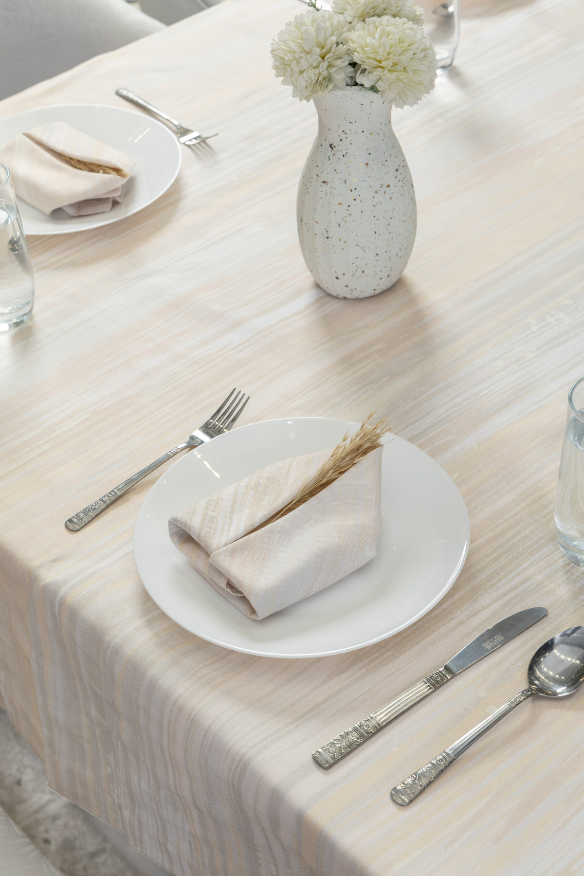 Tablecloth Set - Printed- Summer Vibes Beige - Image 2