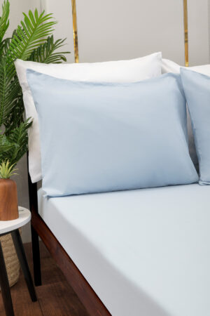 Dream Blue Fitted Sheet Set - 300 TC - 100% Egyptian Cotton