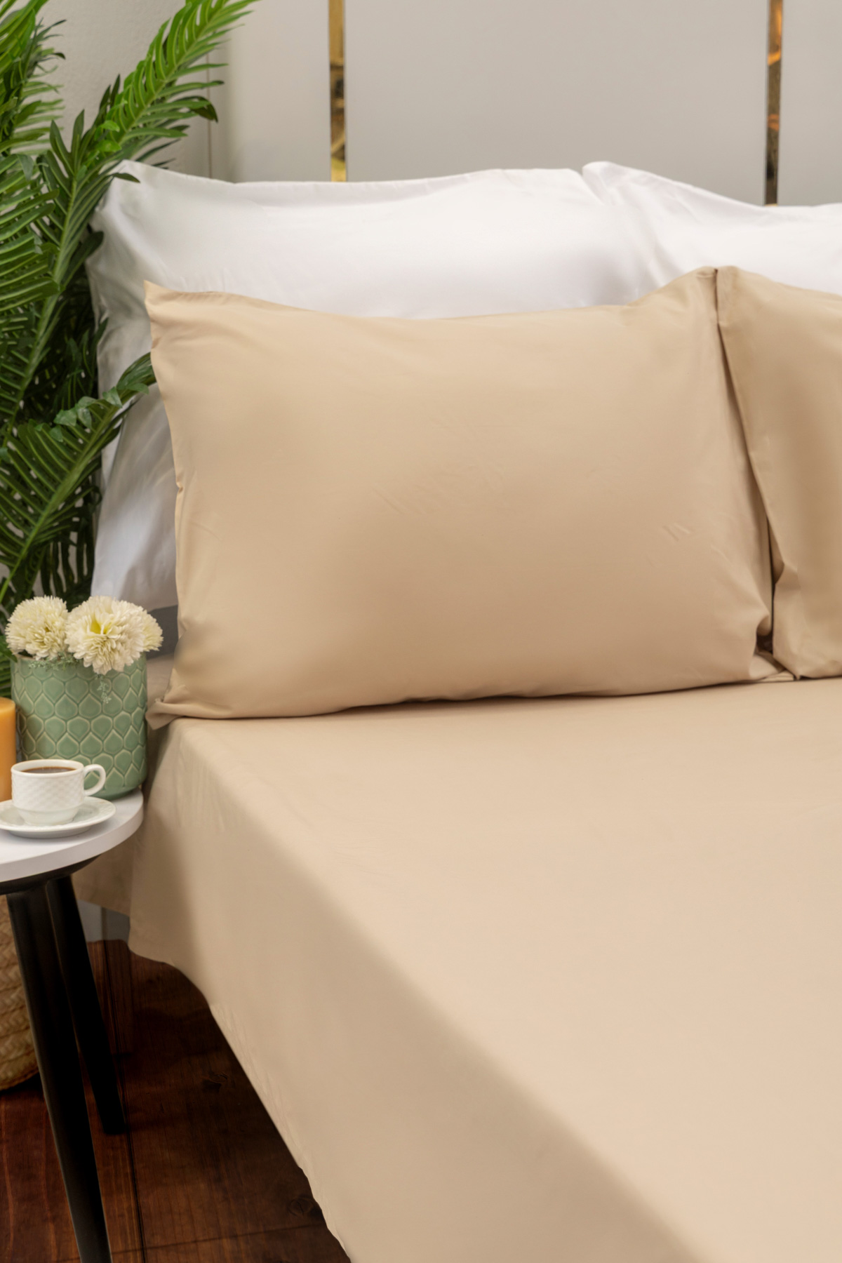 Smoky Grey Flat Sheet Set - 300 TC- 100% Egyptian Cotton