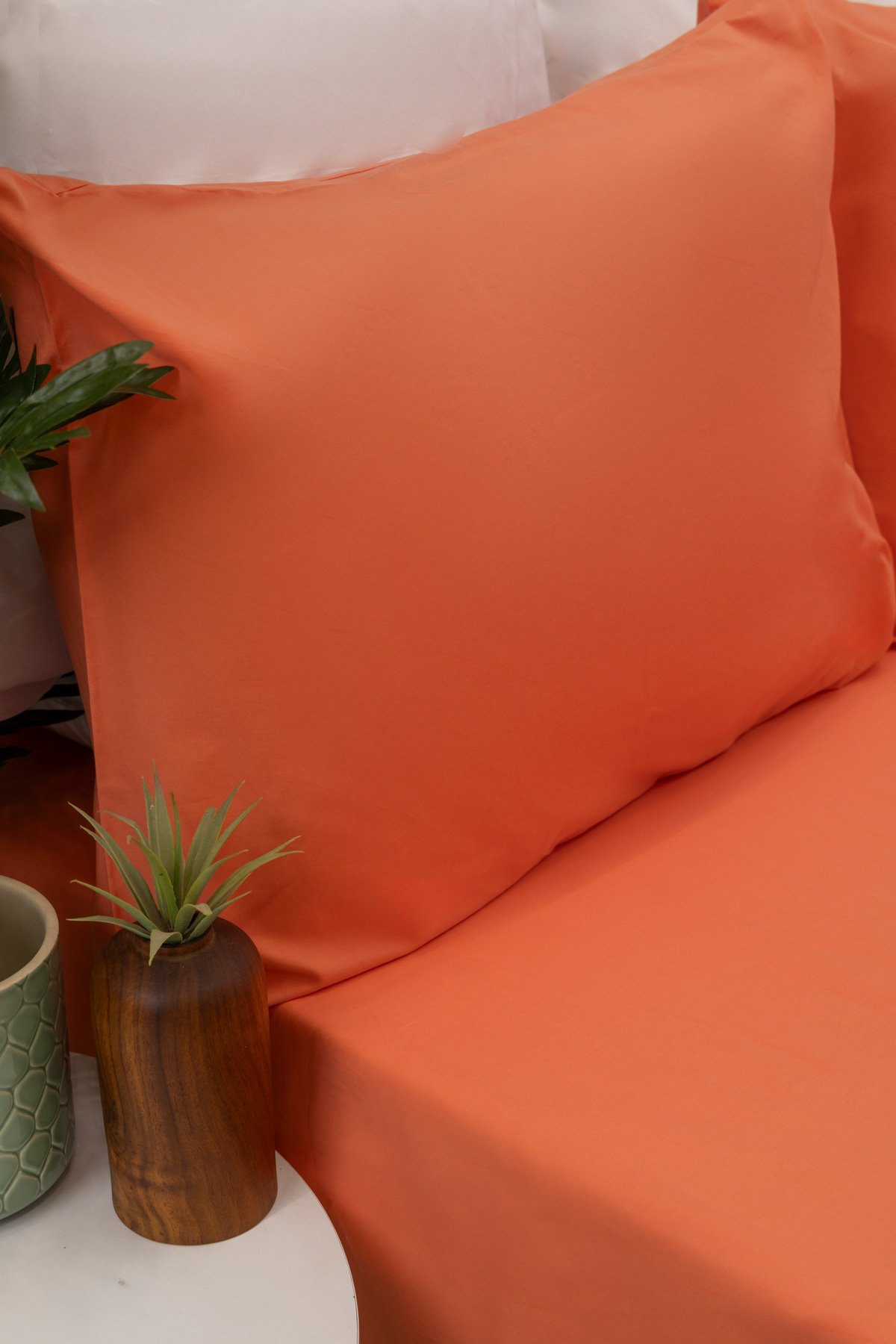 Coral Fitted Sheet Set - 300 TC - 100% Egyptian Cotton - Image 2