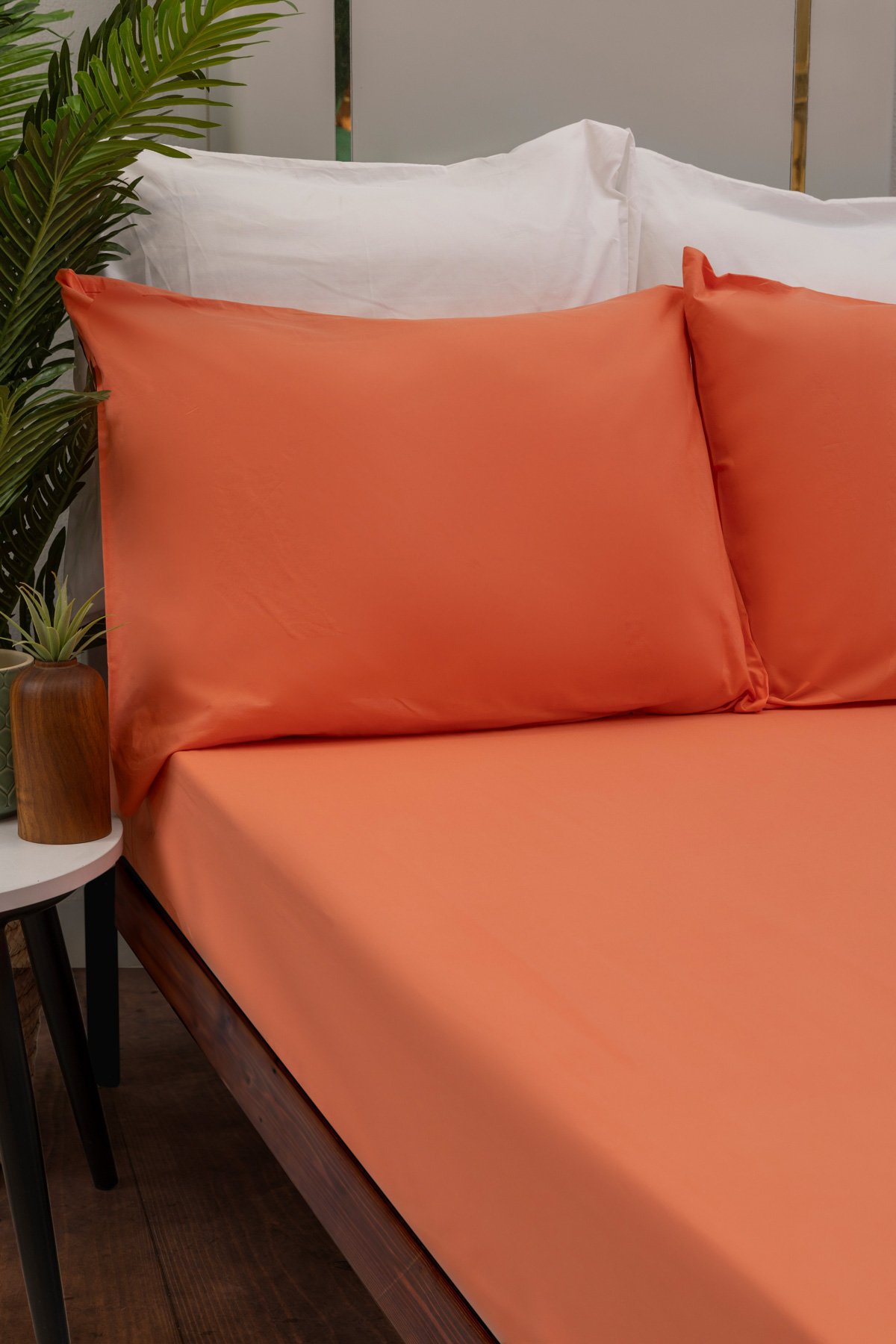 Coral Fitted Sheet Set - 300 TC - 100% Egyptian Cotton
