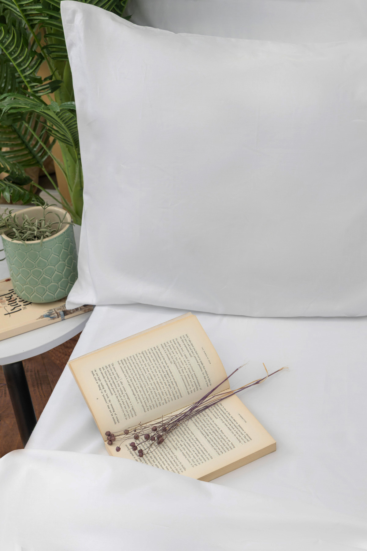 White Flat Sheet Set - 300 TC - 100% Egyptian Cotton - Image 2