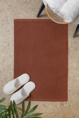 Maron Jacquard Bath Mat- 1100 GSM - 100% Cotton