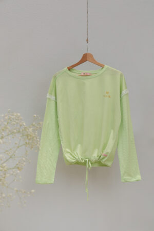 1-Piece Women Long Sleeves T-Shirt Round Neck Solid